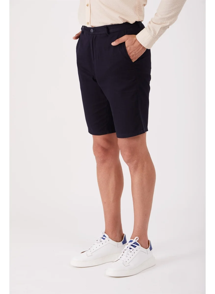 دوفي Navy Blue Men's Regular Fit Short