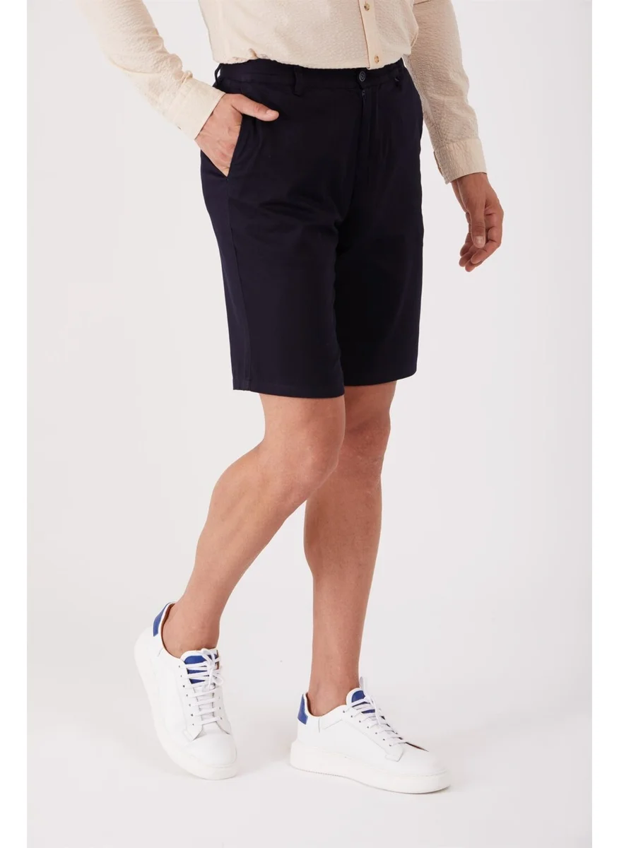 دوفي Navy Blue Men's Regular Fit Short