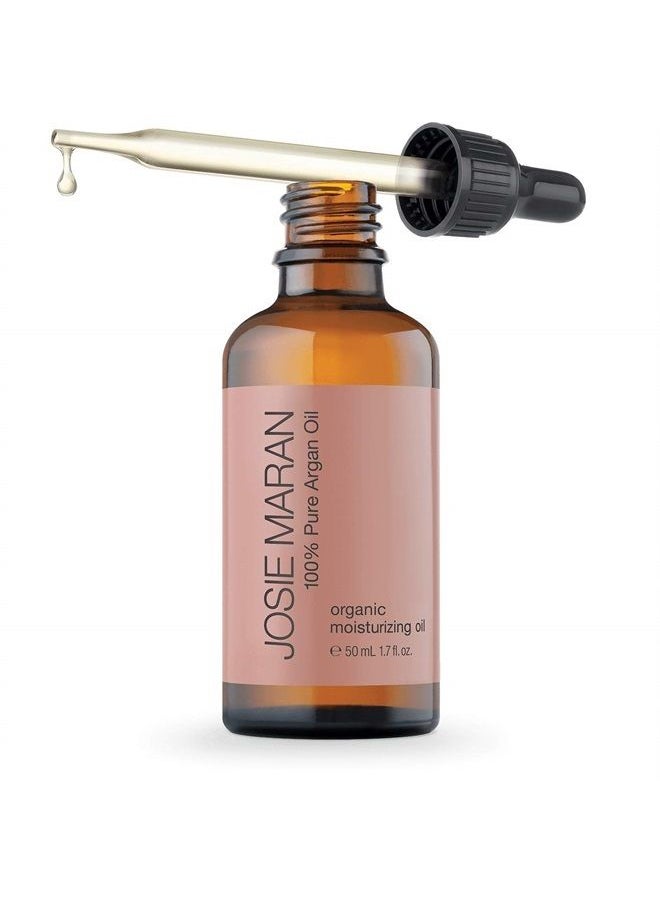 josie maran - 100% Pure Argan Oil - Organic and Natural Oil that Nourishes, Conditions, and Heals (50ml/1.7oz), Multicolor - Image 1