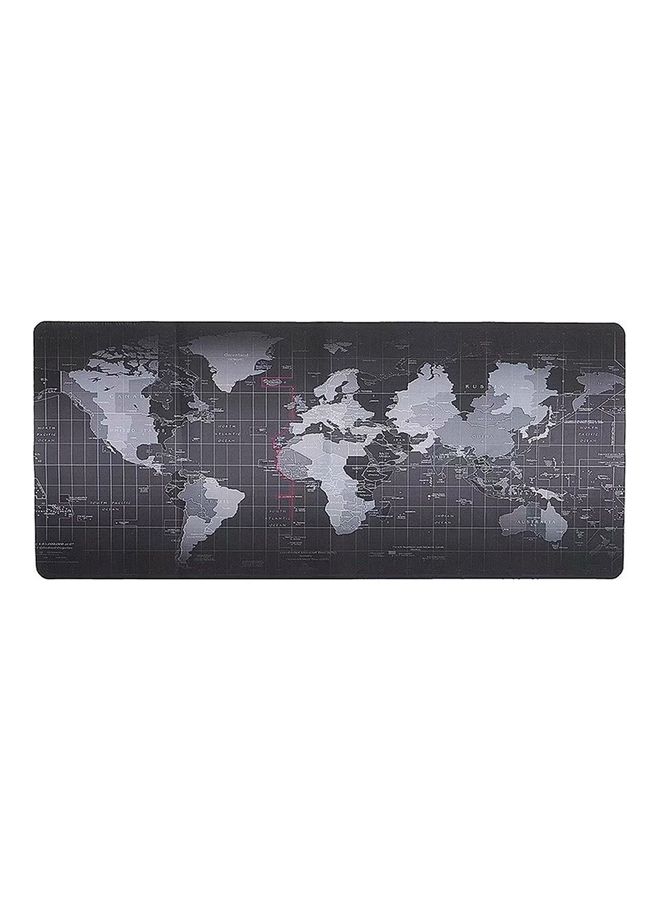 MARGOUN World Map Mouse Pad Large Gaming Mouse Pad Non-Slip Rubber Waterproof Desktop Mat Suitable for Keyboard Computer Laptop Gamers 80x40cm Grey/Black - Image 2