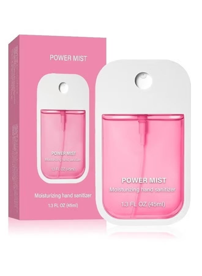 Power Mist Moisturizing hand sanitizer - Power Mist Hydrating Hand Sanitizer Spray For Adults And Kids,Spray Hand Sanitizer Travel Size,Hydrating Hand Sanitizer Spray For Adults,Power Mist Hand Sanitizer 45ml (Strawberry) - Image 1