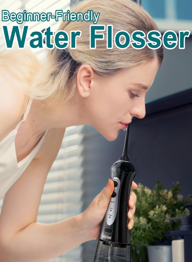 Nicefeel Portable Water Flosser with 2 Tips Teeth Oral Irrigator - Image 3