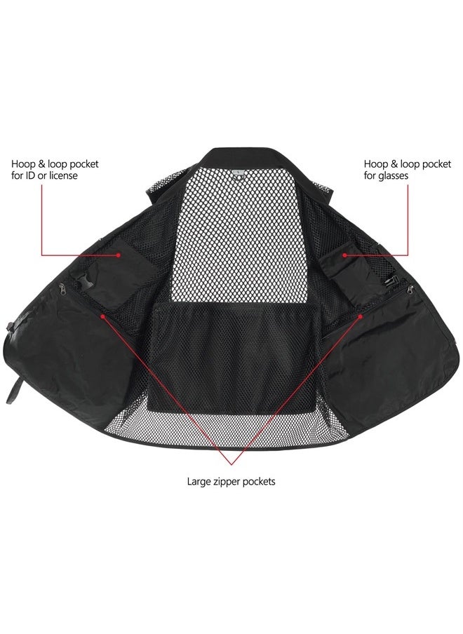 BASSDASH Versatile Men's Women's Fishing Photography Vest with Mesh Back 6 Sizes  - Image 5