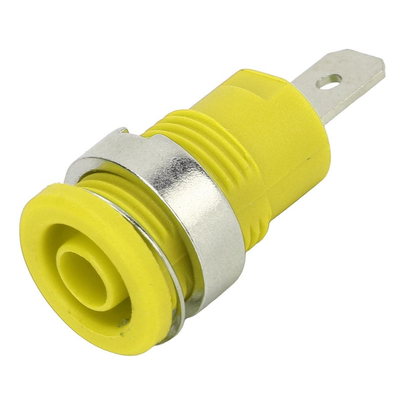 Banana Socket 4mm High Current Electrical Test Accessories 50Pcs Type 2 Yellow Long Service Life Excellent Transmission - Image 3