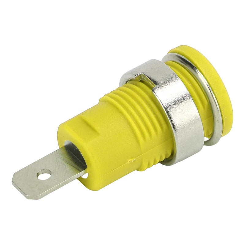 Banana Socket 4mm High Current Electrical Test Accessories 50Pcs Type 2 Yellow Long Service Life Excellent Transmission - Image 4