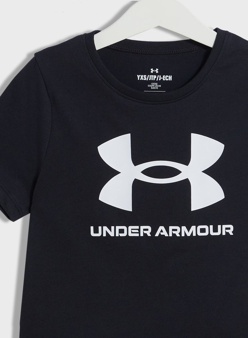 UNDER ARMOUR Youth Big Logo T-Shirt - Image 3