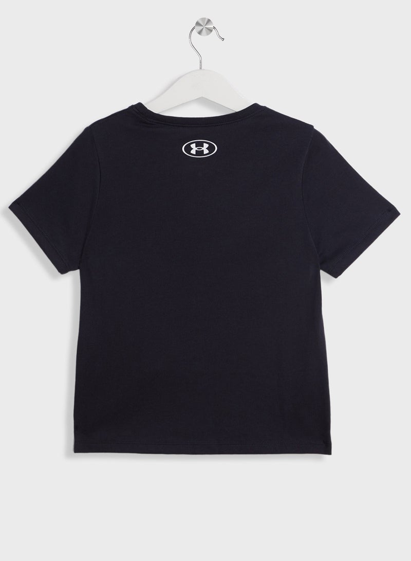 UNDER ARMOUR Youth Big Logo T-Shirt - Image 2