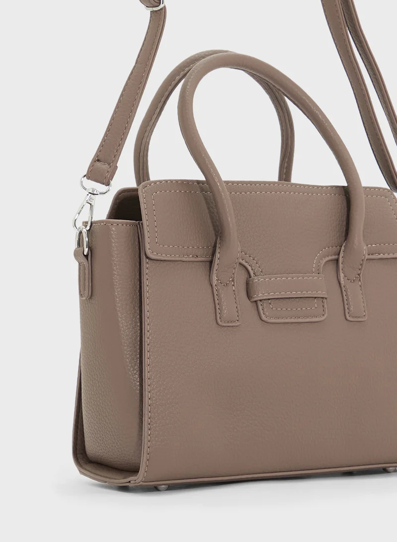 ELLA Tonal Detail Satchel