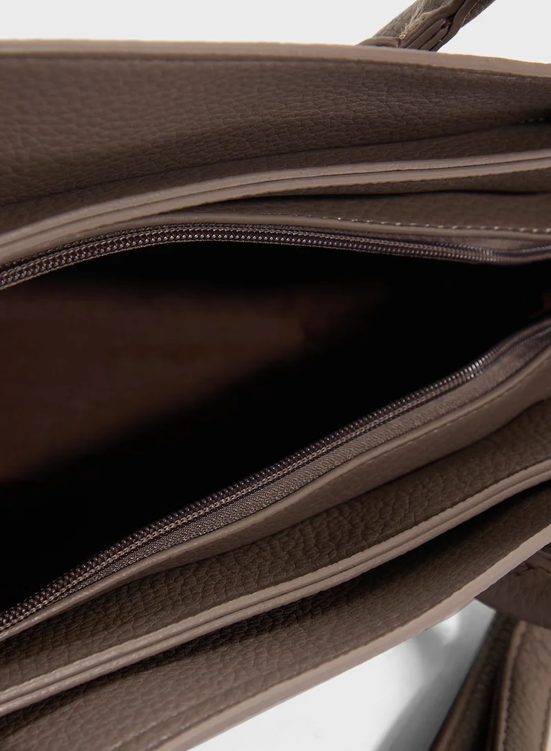 ELLA Tonal Detail Satchel