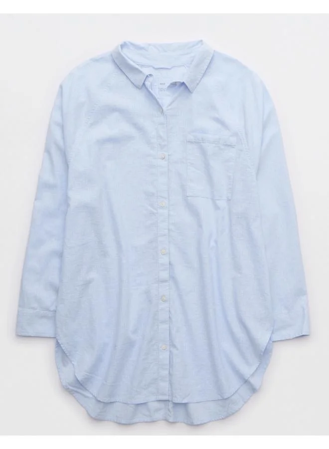 Aerie Blend Cover Button Down Shirt