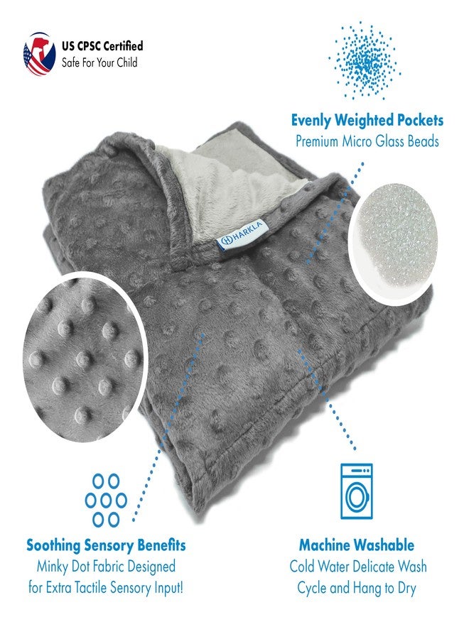 Harkla Weighted Lap Pad for Kids (Grey) - Image 4