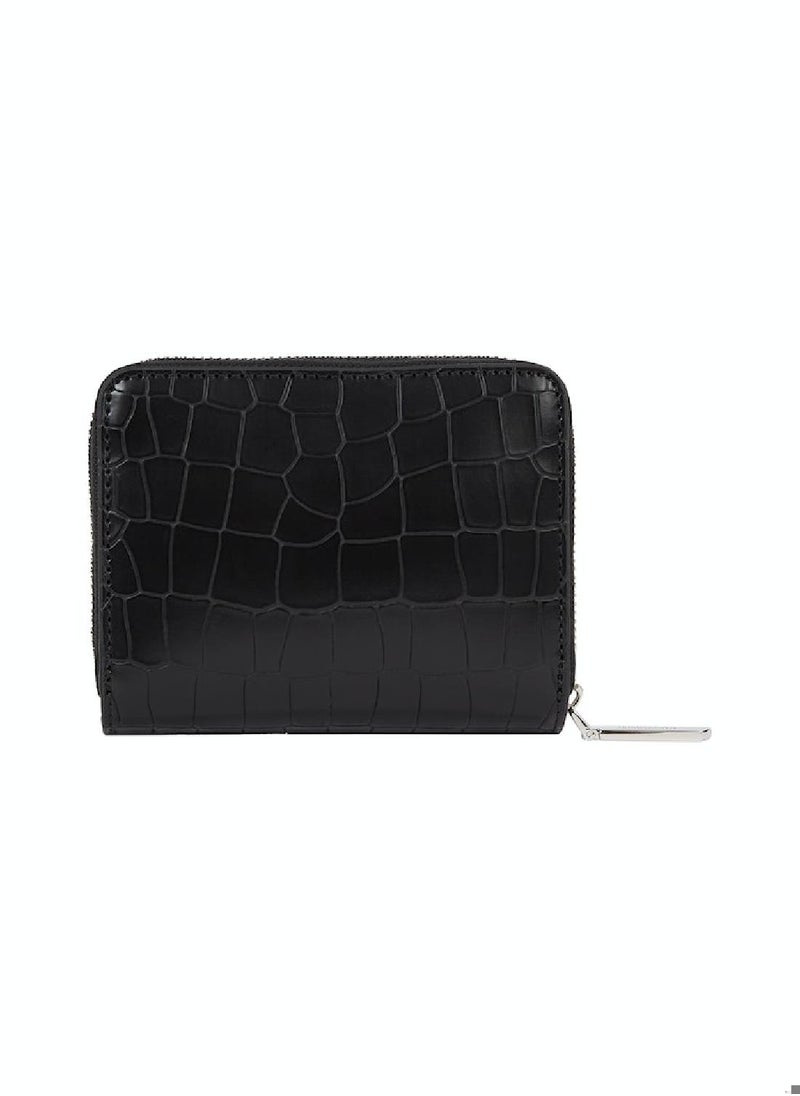 CALVIN KLEIN - Women's CK Must Medium Zip Around Wallet - Polyester, Black - Image 1