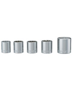 CRAFTSMAN 5-Piece Chrome Vanadium Steel 12-Point SAE Socket Set Chrome 1/2 Inch 2297406  - Image 1