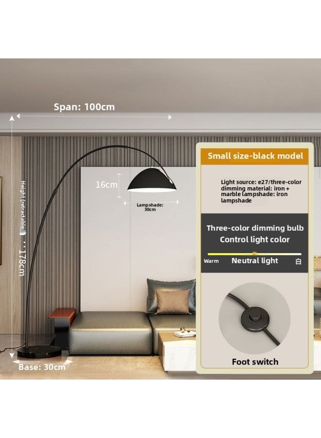 إسكدنيا Fishing Lamp Floor Lamp Living Room Sofa Lamp Modern Simple Nordic Creative Bedroom Bedside-Color:Upgraded Small Size  20w Three-color Dimming Full Spectrum + - Image 1