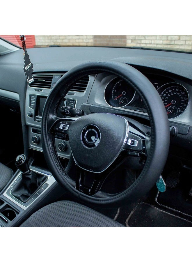 HEYNER® SoftComfort PRO Steering Wheel Cover – Universal 37–39cm, Non-Slip Synthetic Leather, Soft Grip & Odorless Design - Image 4