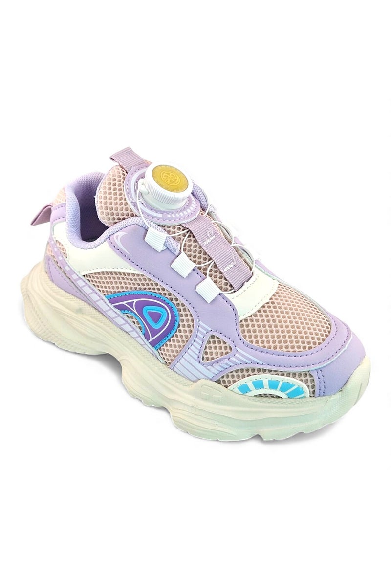 Feet First Bolt Flow Kids Lightweight Sports Sneakers 86-894-40 Pink/Purple/White - Image 2