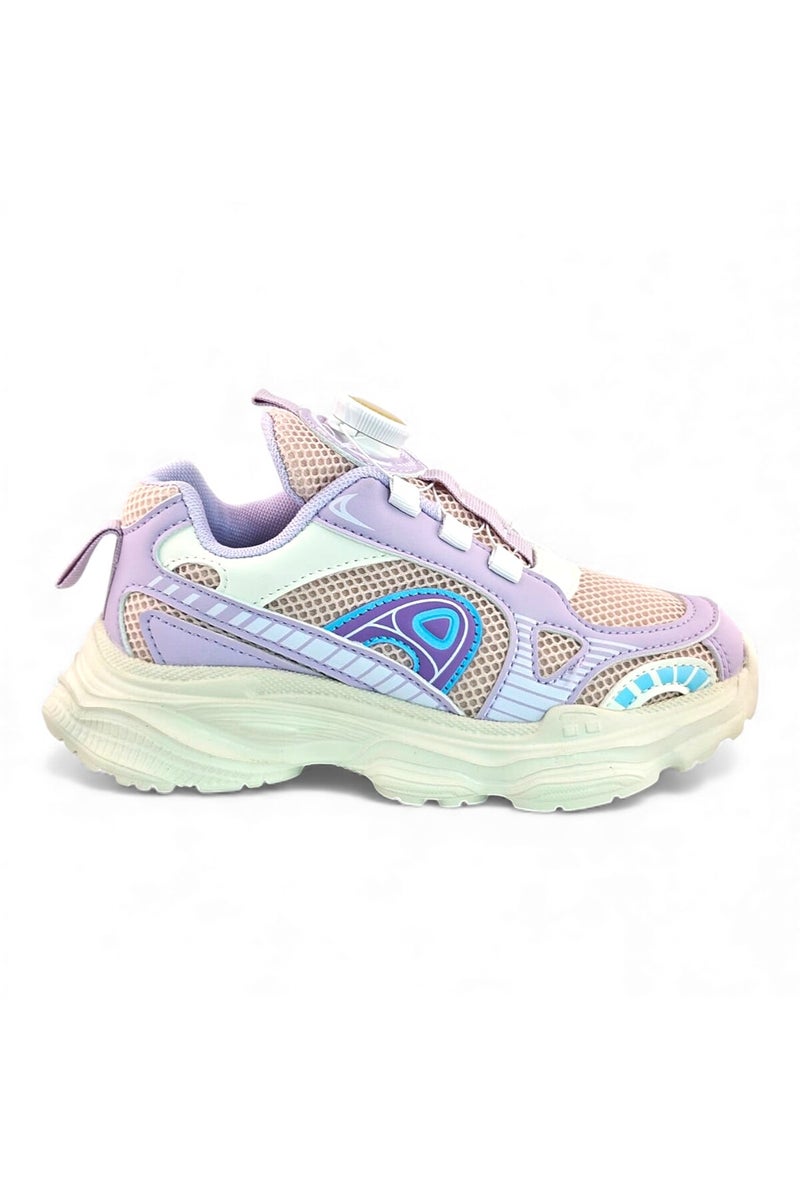 Feet First Bolt Flow Kids Lightweight Sports Sneakers 86-894-40 Pink/Purple/White - Image 1