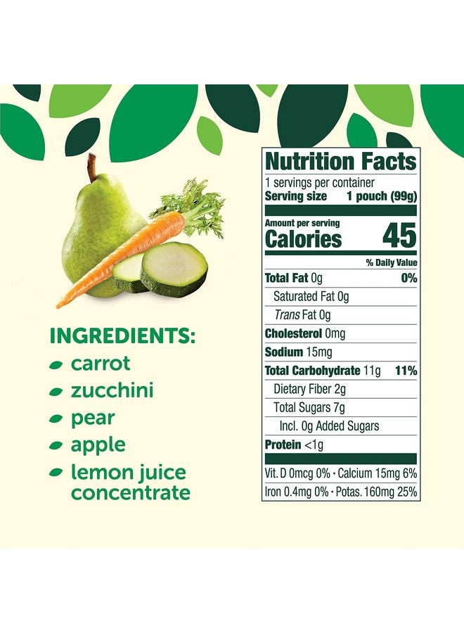 Beech-Nut Baby Food Pouches Veggies & Fruities Variety Pack, 3.5oz, 18ct - Image 4