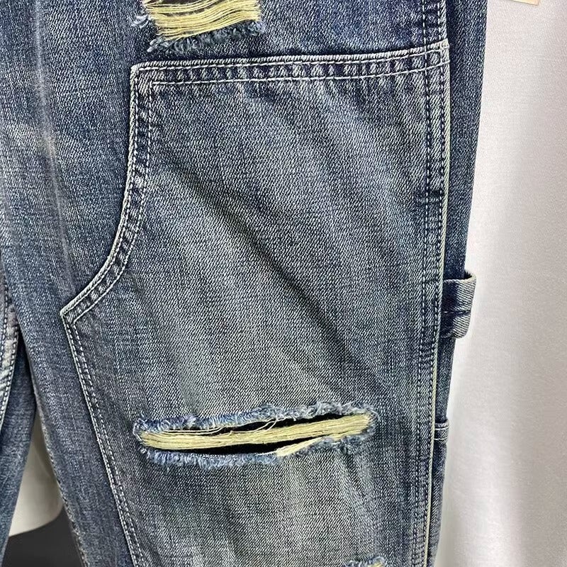 Unisex Classic Denim Jeans Loose Fit Daily Outdoor Wear - Image 5