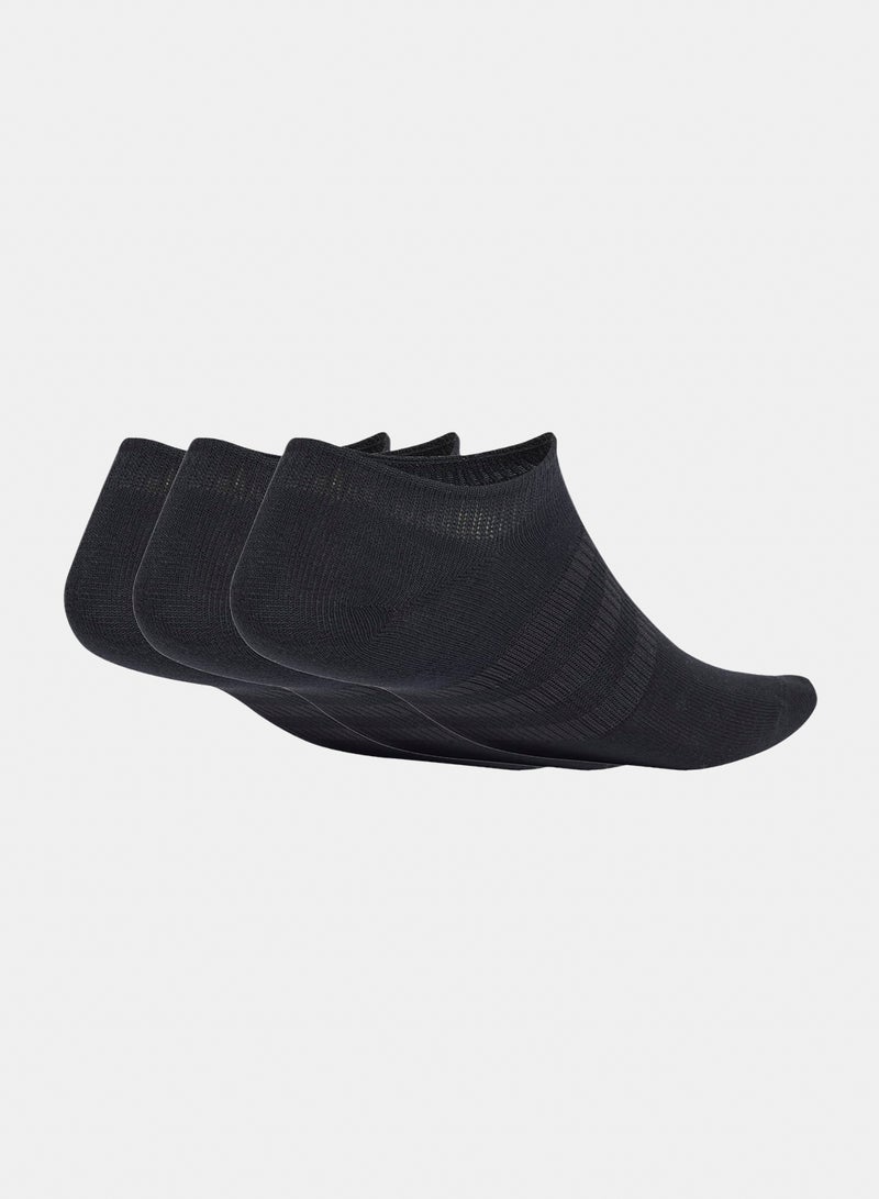 Adidas Thin&Light Sportswear No Show Socks 3 Pair Pack - Image 1