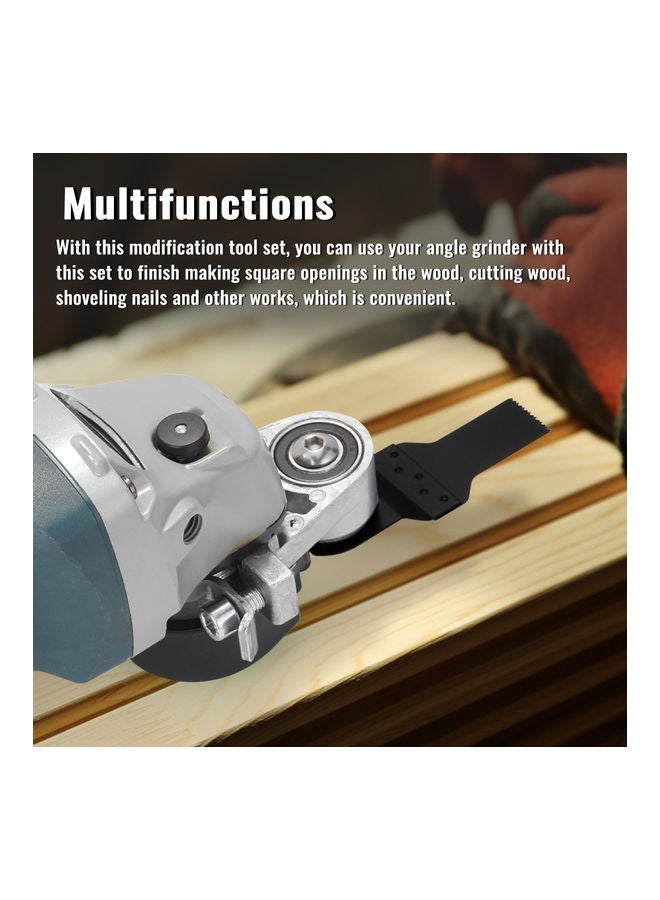 NIBEMINENT 7-Piece Angle Grinder Cutting Tool Set Black/Silver  - Image 4