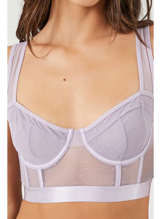FOREVER 21 Mesh Sweetheart Underwire Bra  - Image 4