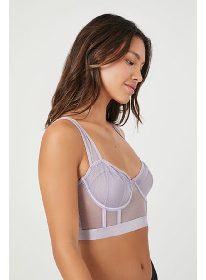 FOREVER 21 Mesh Sweetheart Underwire Bra  - Image 2