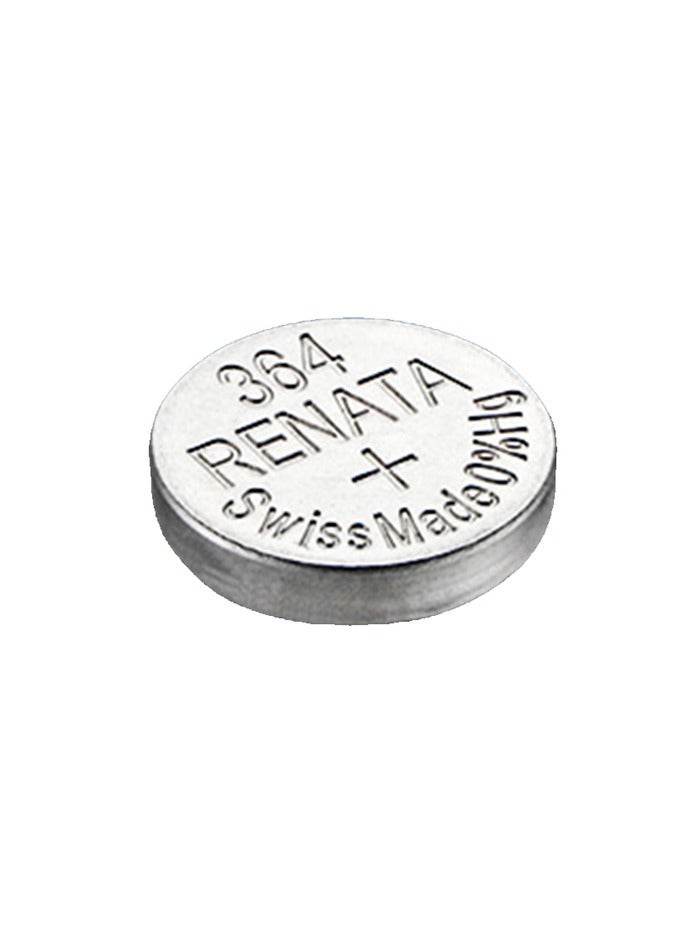 Renata 364 Watch Battery (SR621SW), Silver Oxide 1.55V Battery, Pack of 10 Batteries - Image 2