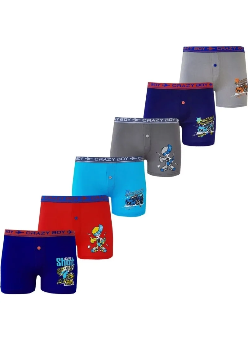 Tutku Boy Buttoned 6-Pack Boxer