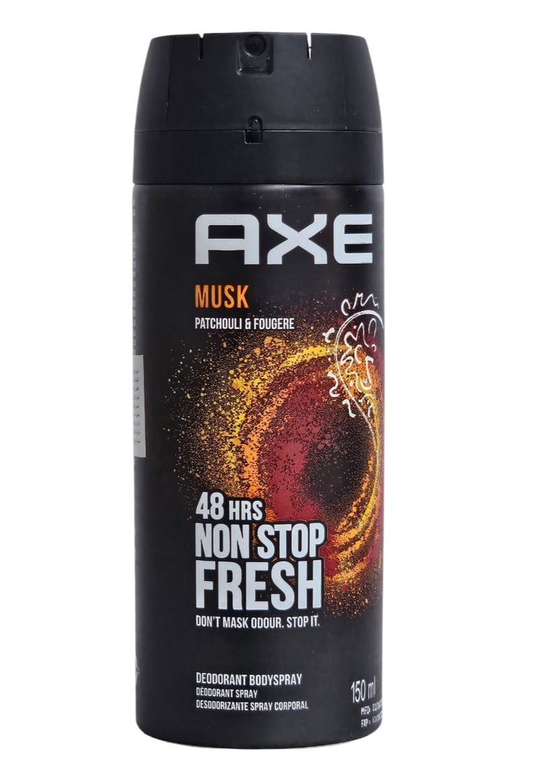 أكس بخاخ مزيل للتعرق اكس برائحة المسك - 150 مل