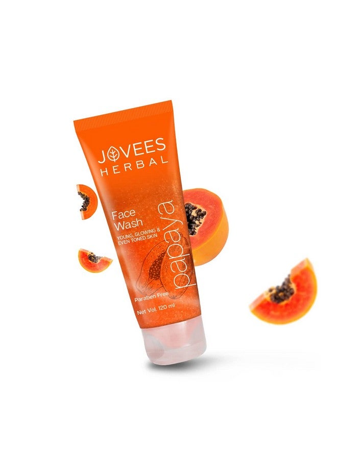 Jovees Herbal Papaya Face Wash For Women/Men | Brightening And Glowing Skin | Removes Pigmentation And Dark Spots | For All Skin Types 120Ml - Image 3