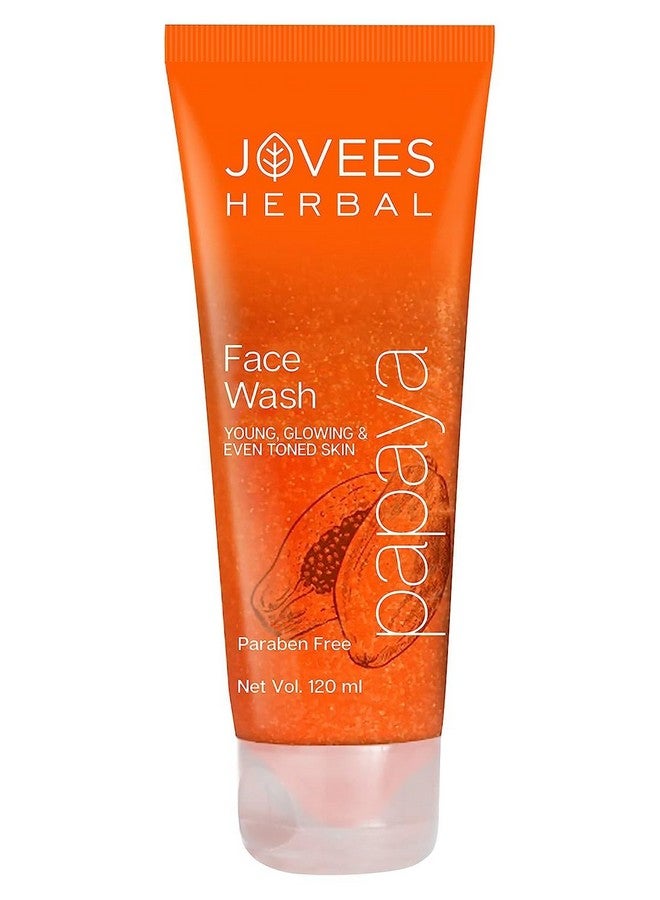 Jovees Herbal Papaya Face Wash For Women/Men | Brightening And Glowing Skin | Removes Pigmentation And Dark Spots | For All Skin Types 120Ml - Image 1