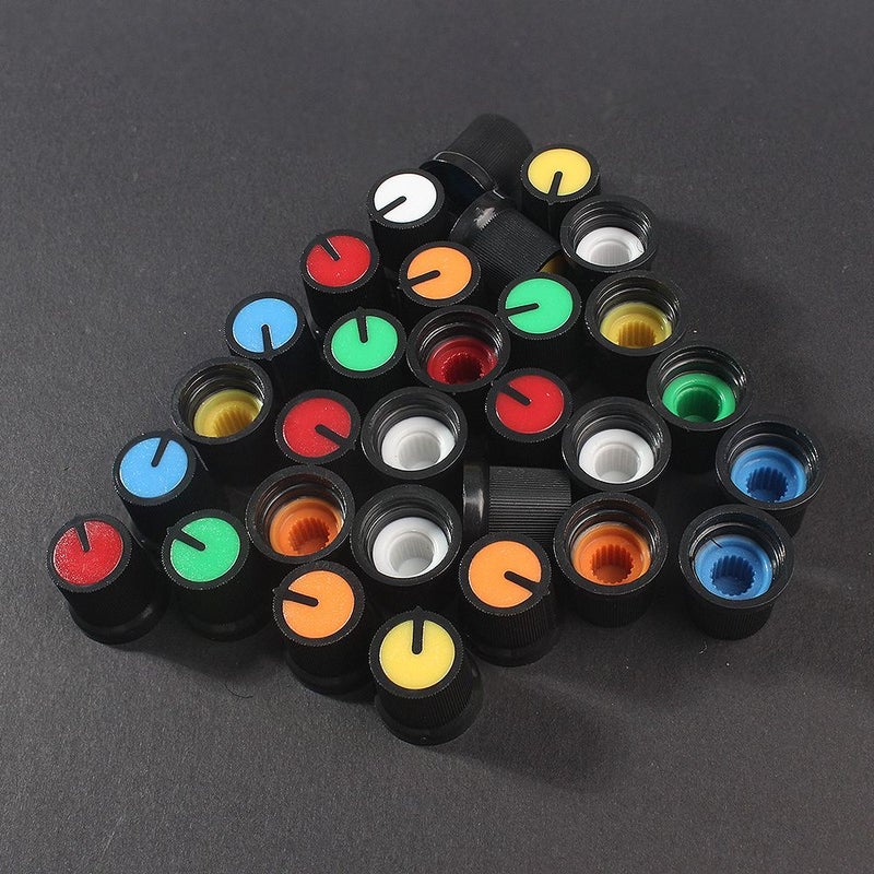 WH148 Potentiometer Knob Set 30pcs 6 Colors Rotary Switch Knobs - Image 5