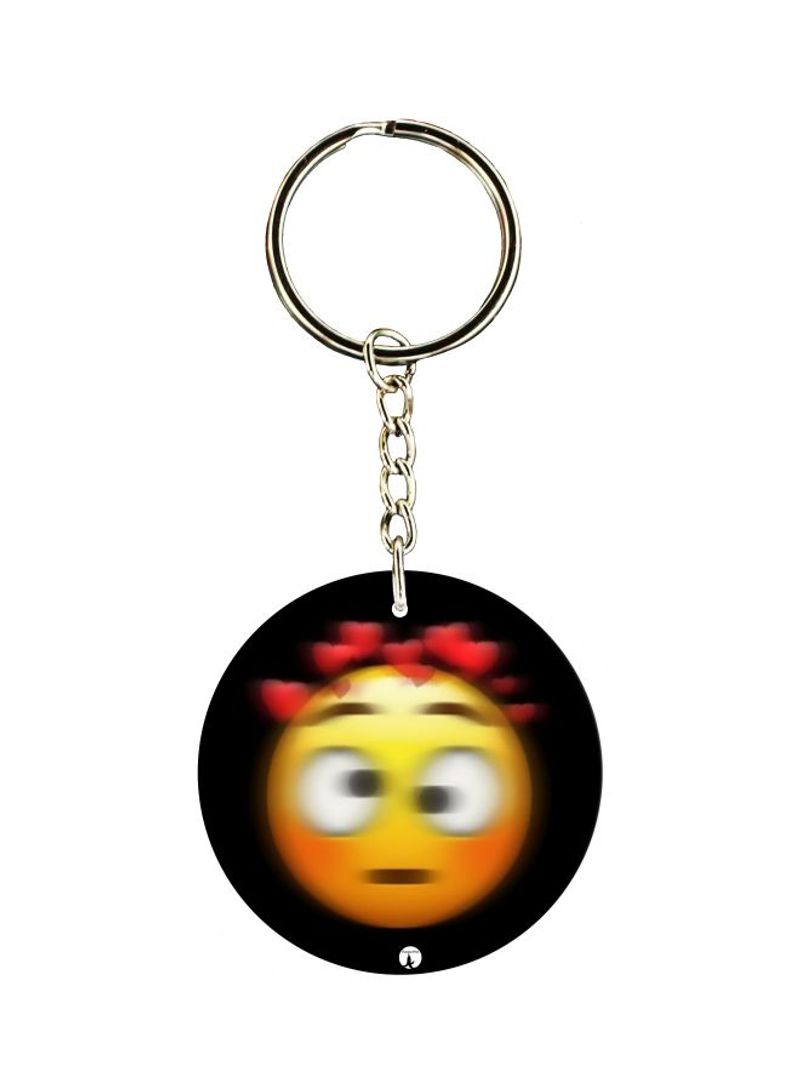 RKN Double Sided Emoji Printed Keychain