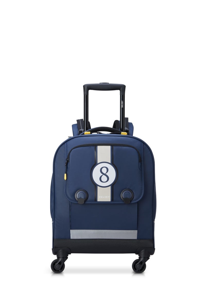 DELSEY Paris BTS 2023 4 Wheel Vertical Backpack - 15.6" Blue Printing - 00338945312  - Image 1