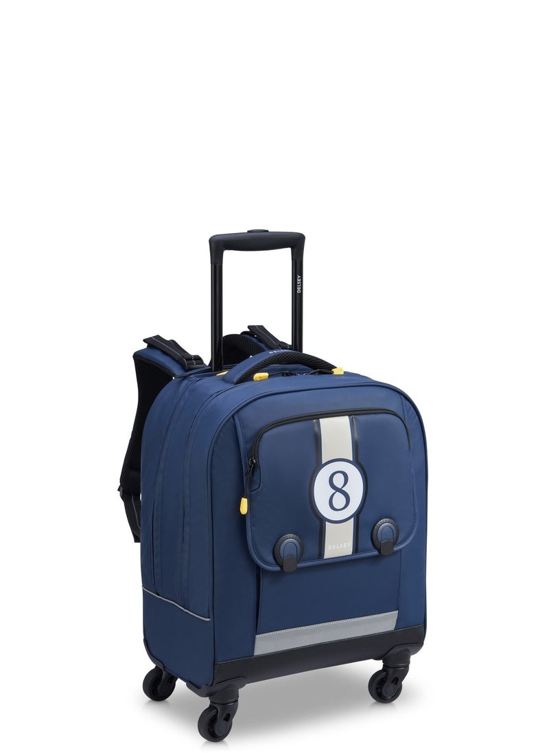 DELSEY Paris BTS 2023 4 Wheel Vertical Backpack - 15.6" Blue Printing - 00338945312  - Image 2