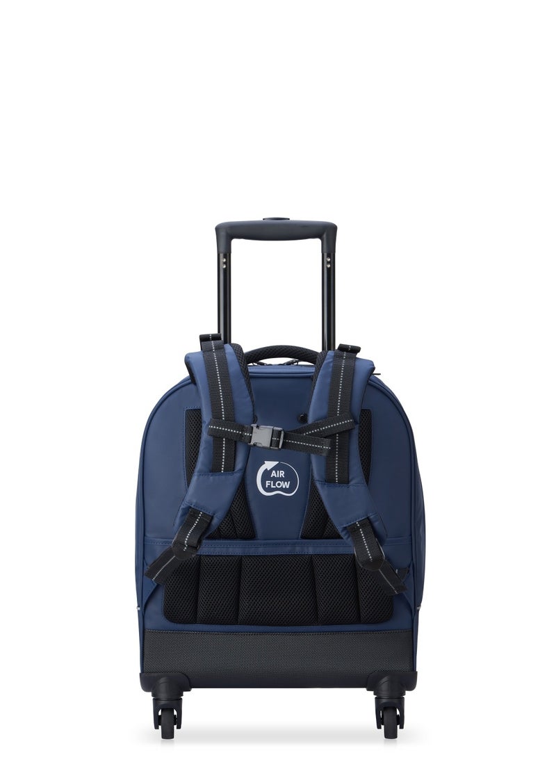 DELSEY Paris BTS 2023 4 Wheel Vertical Backpack - 15.6" Blue Printing - 00338945312  - Image 4
