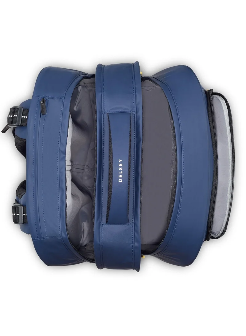 DELSEY Paris BTS 2023 4 Wheel Vertical Backpack - 15.6" Blue Printing - 00338945312