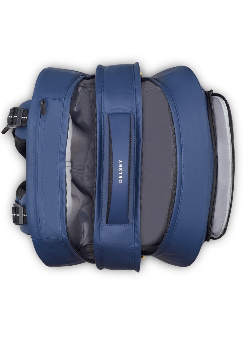 DELSEY Paris BTS 2023 4 Wheel Vertical Backpack - 15.6" Blue Printing - 00338945312  - Image 3
