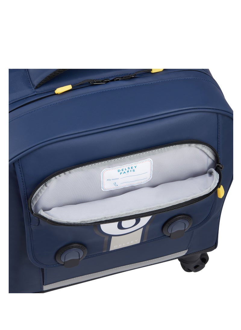 DELSEY Paris BTS 2023 4 Wheel Vertical Backpack - 15.6" Blue Printing - 00338945312  - Image 5