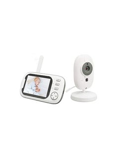soobu Baby Monitoring Device, Camera Baby Monitor WiFi 100-240V Alarm Clock Reminder 2 Way Voice Intercom with Camera and Sound for Home (EU Plug)