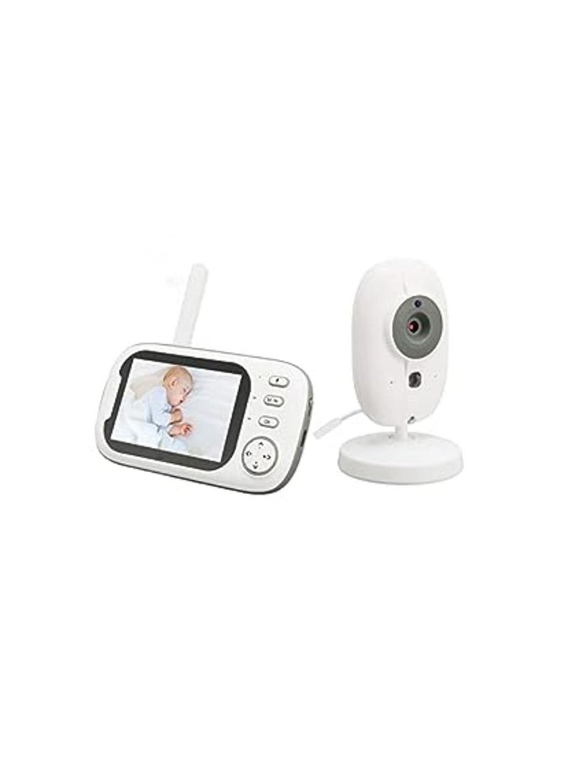 Generic - soobu Baby Monitoring Device, Camera Baby Monitor WiFi 100-240V Alarm Clock Reminder 2 Way Voice Intercom with Camera and Sound for Home (EU Plug) - Image 1
