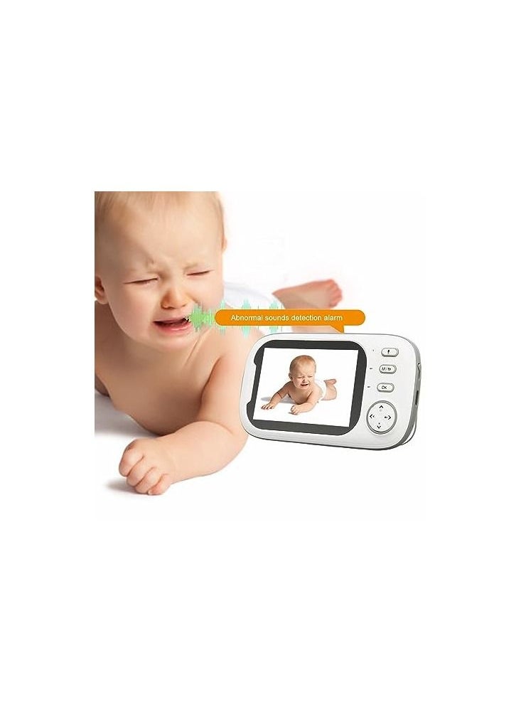 Generic - soobu Baby Monitoring Device, Camera Baby Monitor WiFi 100-240V Alarm Clock Reminder 2 Way Voice Intercom with Camera and Sound for Home (EU Plug) - Image 1