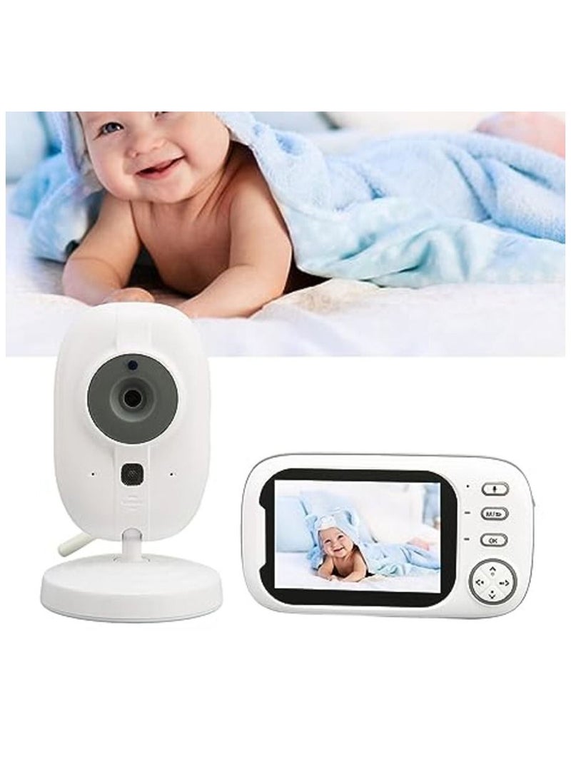 Generic - soobu Baby Monitoring Device, Camera Baby Monitor WiFi 100-240V Alarm Clock Reminder 2 Way Voice Intercom with Camera and Sound for Home (EU Plug) - Image 1