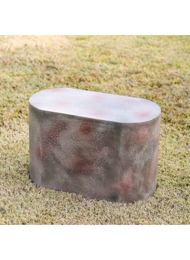 DANUBE HOME Decorative Fiber Glass Stool for Garden Home | Outdoor Stool Sturdy And Durable Garden Stool - Oval  - Image 3