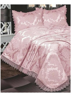 Çeyiz Diyarı Land of Dowry French Guipure Aden Bedspread Powder 