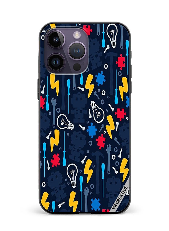 VR CREATIVE Protective Case Cover For Apple iPhone 16 Pro Bulb Design Multicolour - Image 1
