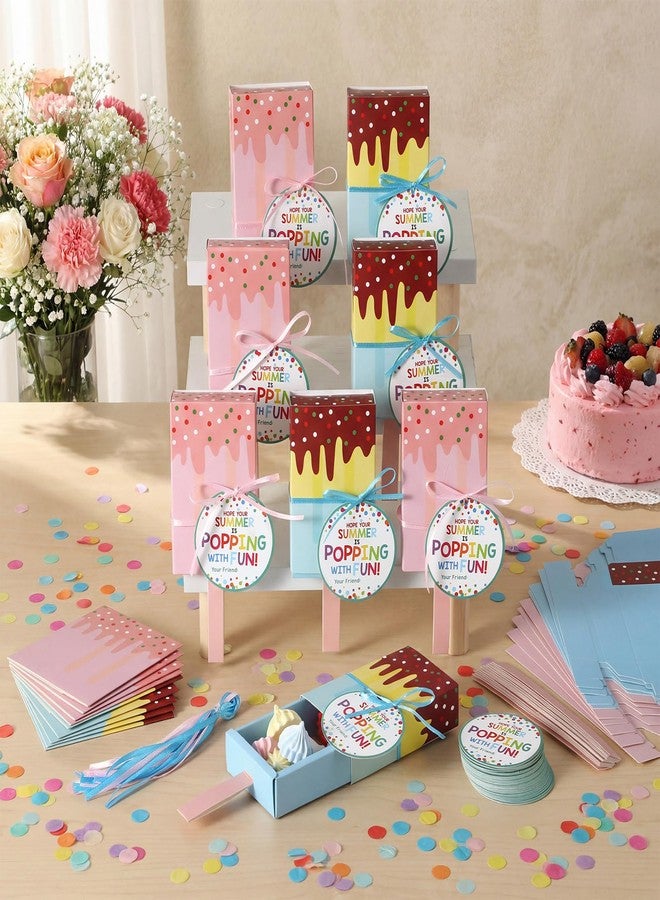 Eaasty 36 Pack End of Year Student Gifts 3D Ice Cream Gift Boxes Bulk Summer Vacation Party Gift Favors for Student Class Rewards Ice Cream Party Supplies - Image 5