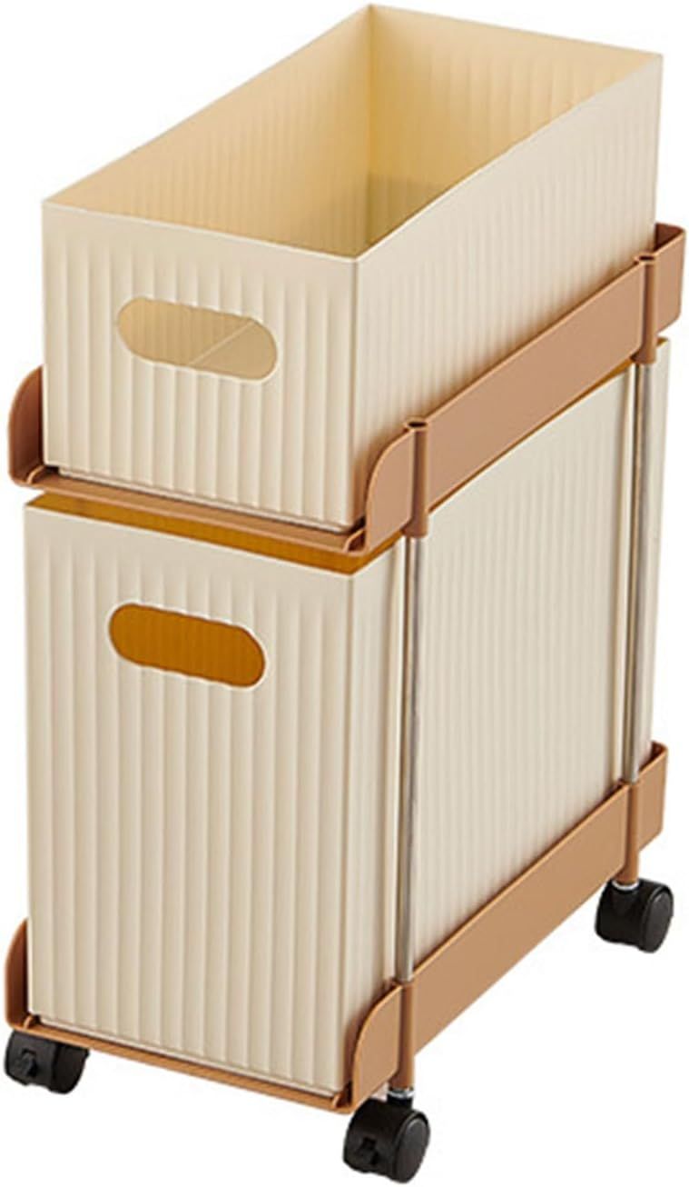 Sturdy Multifunctional Serving Cart Storage Rack For Snacks Books Magazines Color A - Image 1