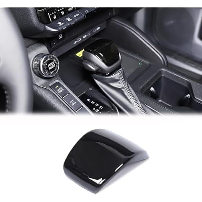 ريحني غطاء مقبض ناقل الحركة متوافق مع تويوتا لاند كروزر برادو 250 J250 LC250 2024 2025 ملحقات ABS مقبض ناقل الحركة غطاء مقبض ناقل الحركة 1 قطعة بيانو أسود - Image 2